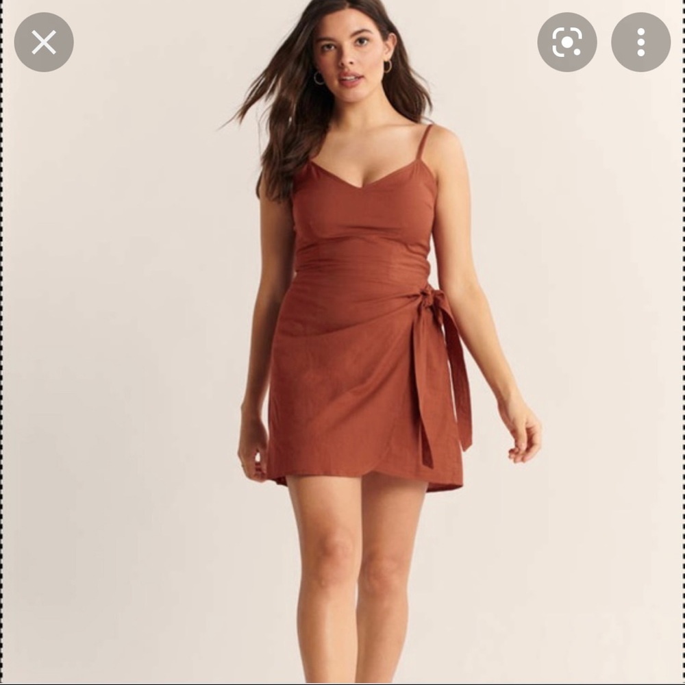 Abercrombie & Fitch Rust Wrap Dress